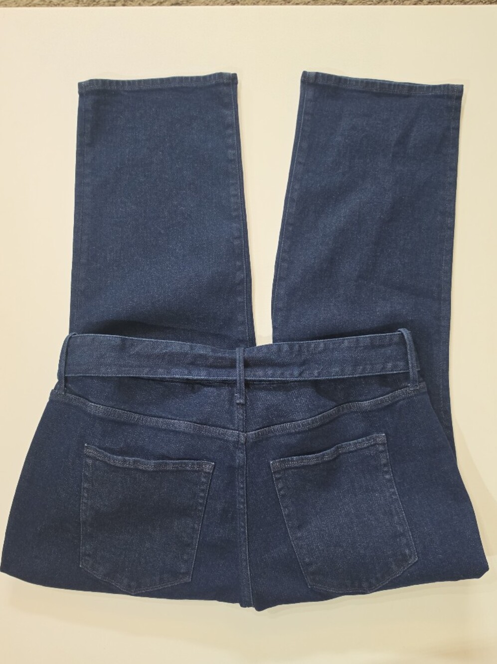 Good American High Rise Jeans Womens 22 Dark Wash Good Curve Belted - Picture 2 of 7
